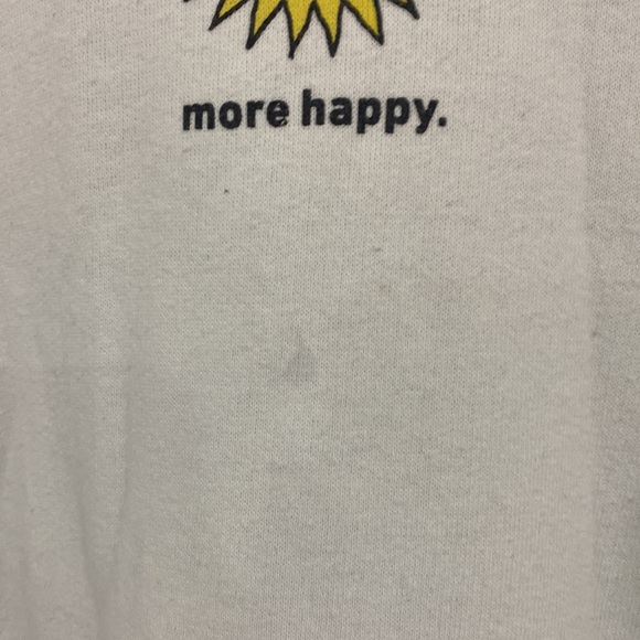 2/$20 Hollister Confidence Project More Happy White Hoodie - Picture 4 of 5